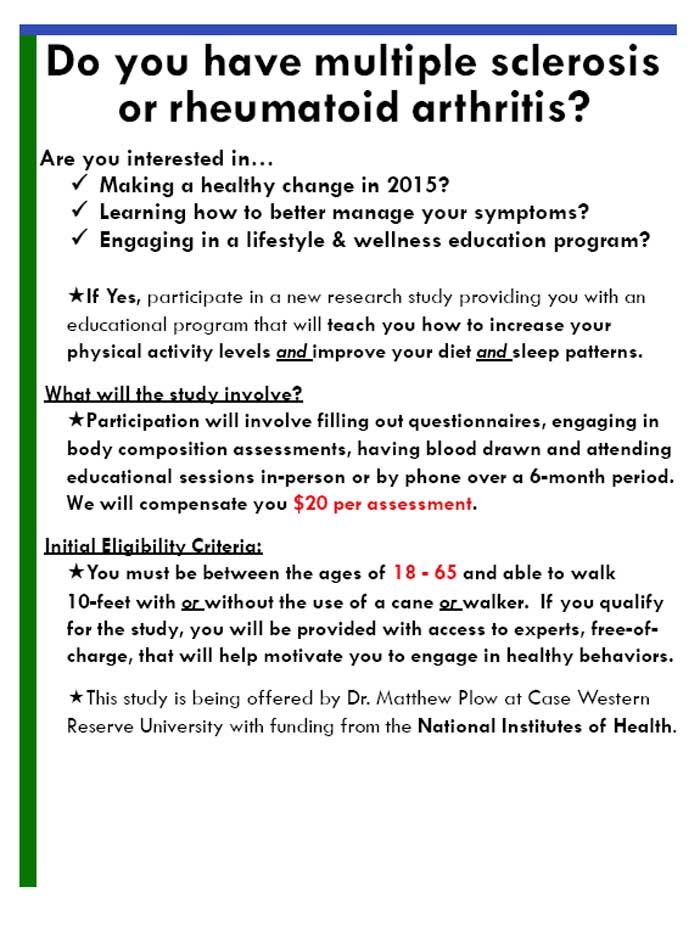 Multiple Sclerosis and Rheumatoid Arthritis Cleveland OH (Clinical