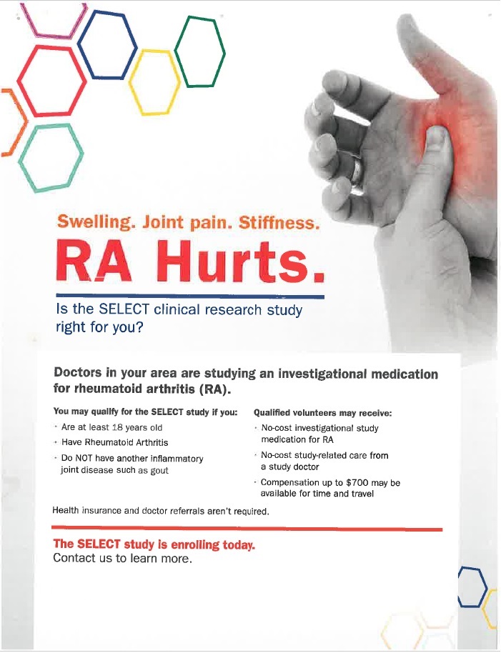 Rheumatoid Arthritis Tomball TX (Clinical Trial 35732)