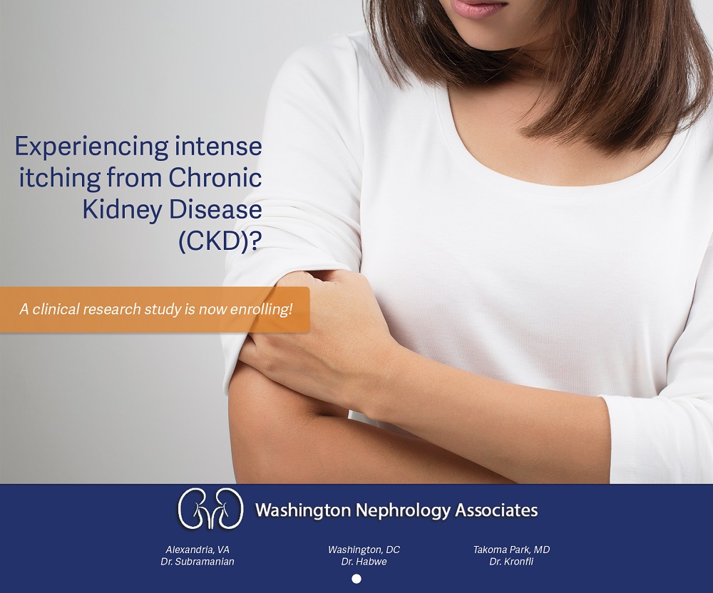 Chronic Kidney Disease with Pruritus Washington DC (Clinical Trial