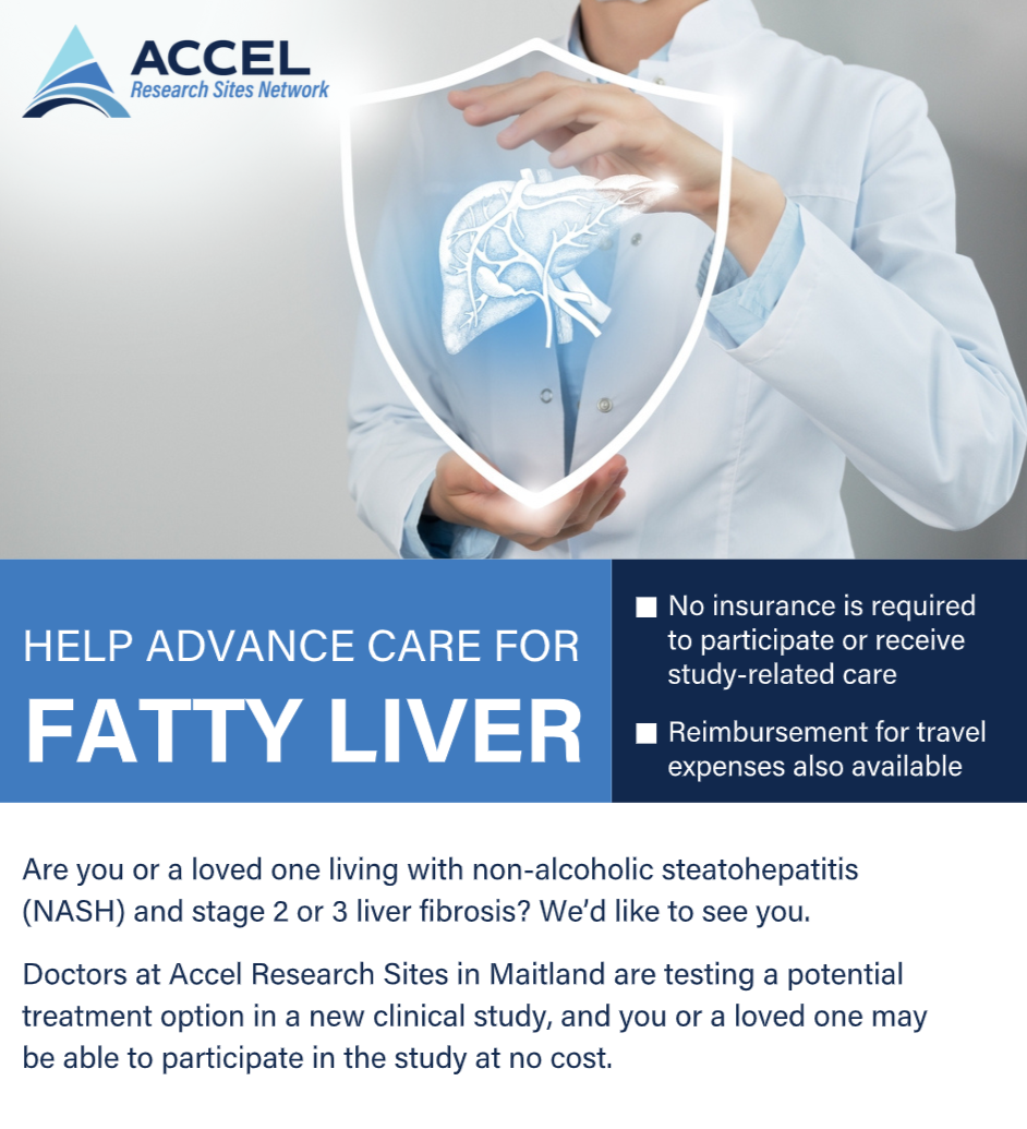 <b>NASH / Fatty Liver Disease Study - Maitland FL (Metro Orlando)</b>